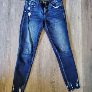 Midrise ankle skinny jean